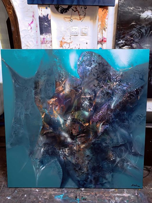 Inger randunica pictura mare de colectie 140 cm capodopera Kloska