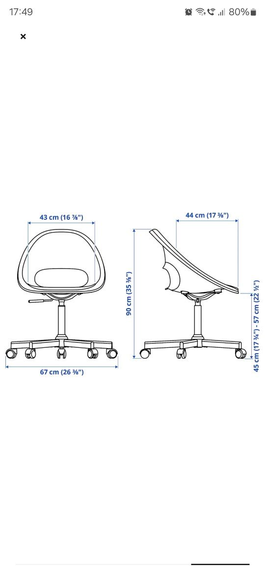 Vand scaun pentru copii de la Ikea
