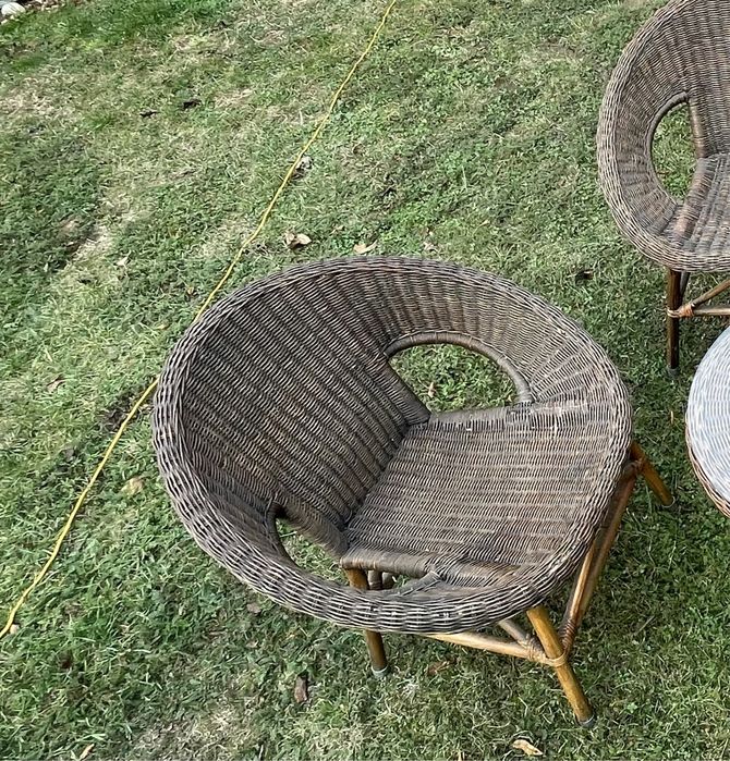 Set terasa din ratan