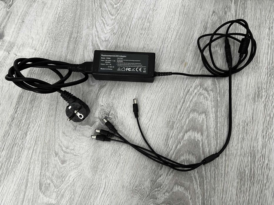 Alimentator 12v 5A pentru camere de supraveghere / benzi led + adaptor