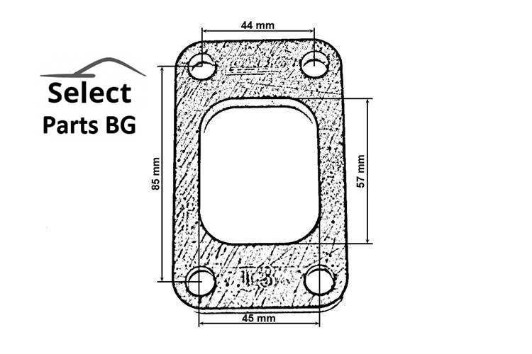 Турбо фланец Т3 Turbo Adapter T3