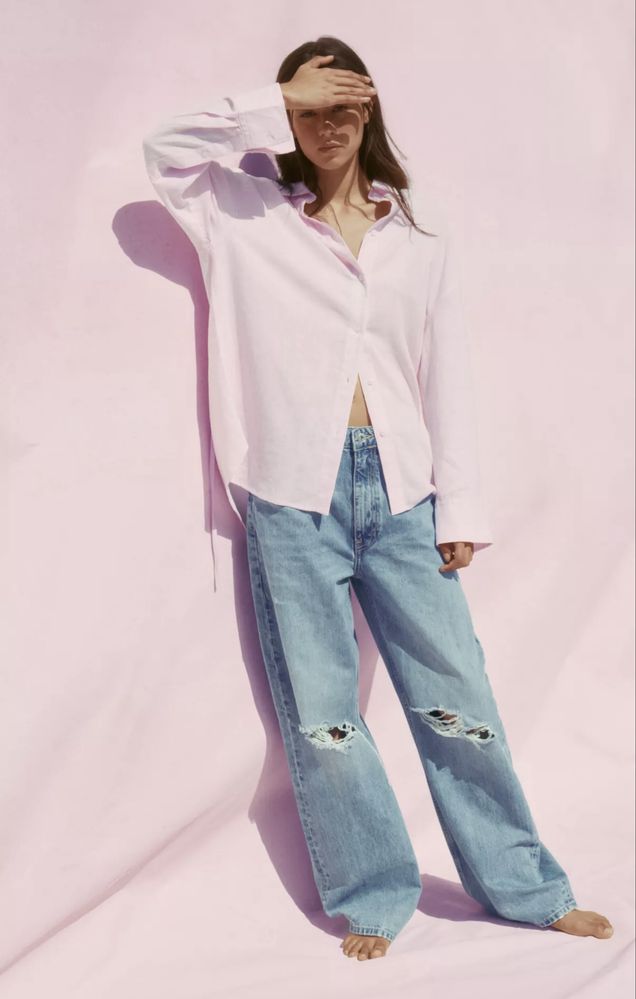 Рубашка лён от Zara