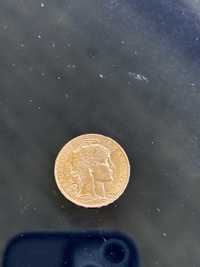 Moneda de aur 20 de franci cocosel