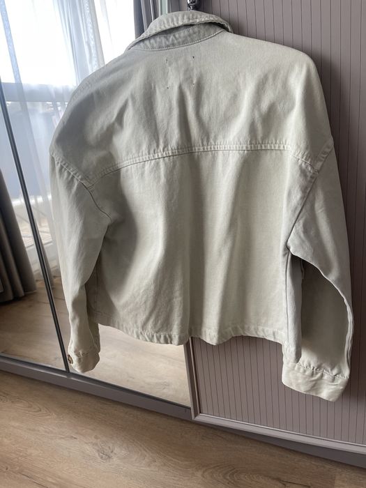 Дънково яке в пастелни зелен цвят