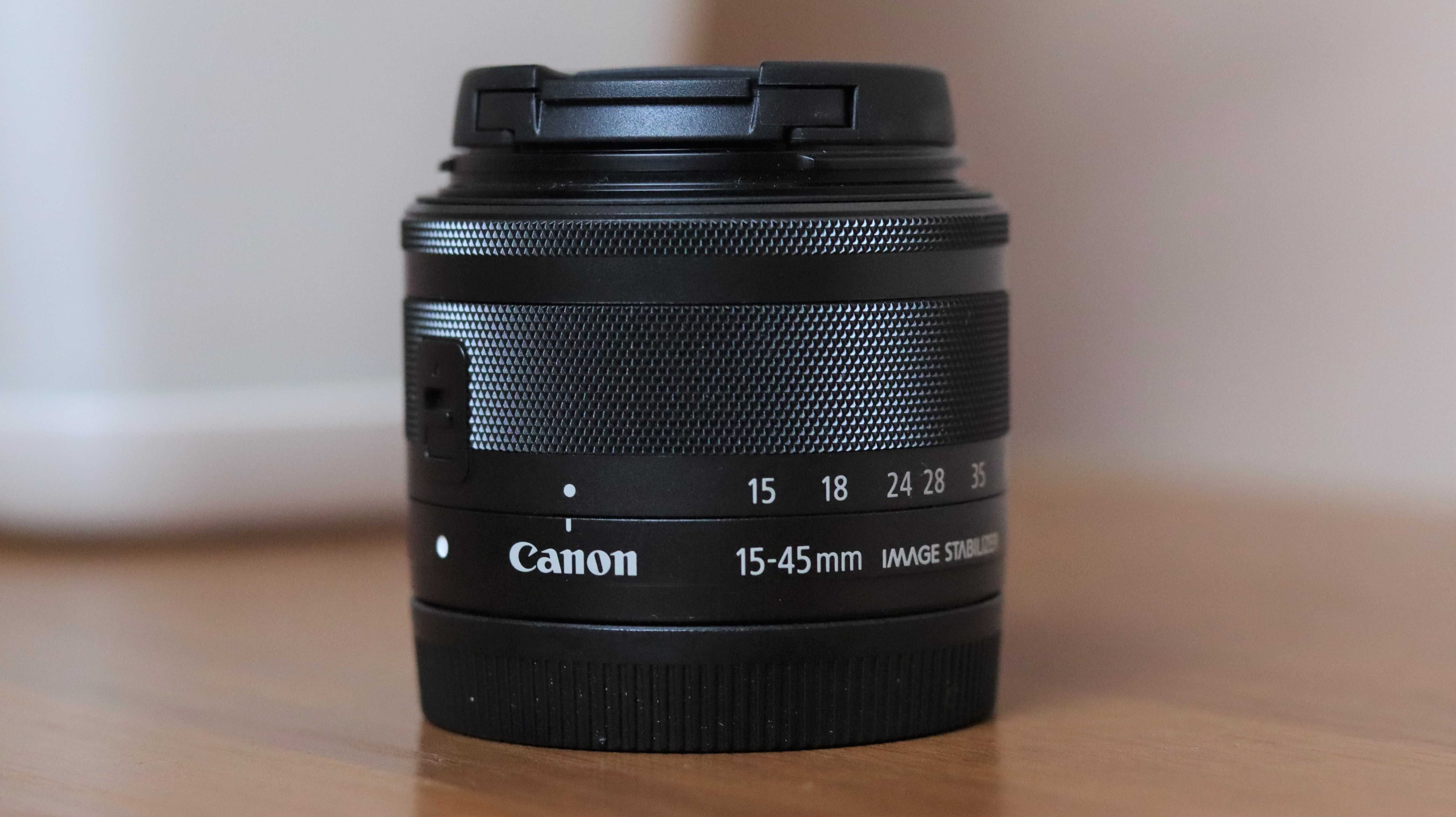 Обектив Canon EF-M 15-45mm + ПОДАРЪК Сенник