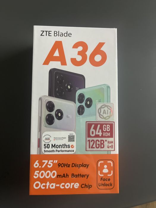 Продаю новый телефон ZTE Blade A36