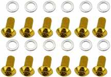 Quaxar Torx set 12buc. - suruburi disc - auriu