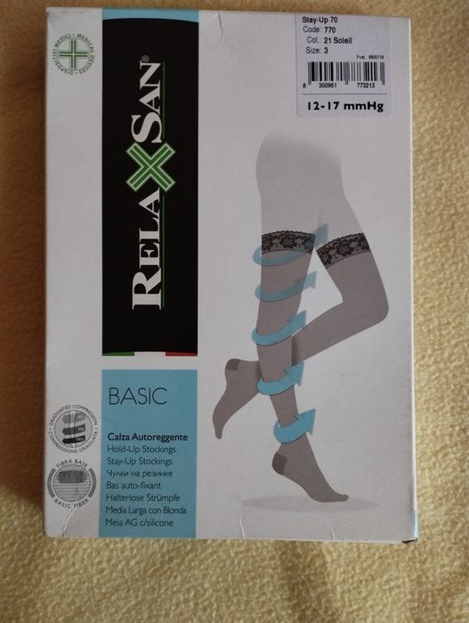 Ciorapi compresivi cu bandă