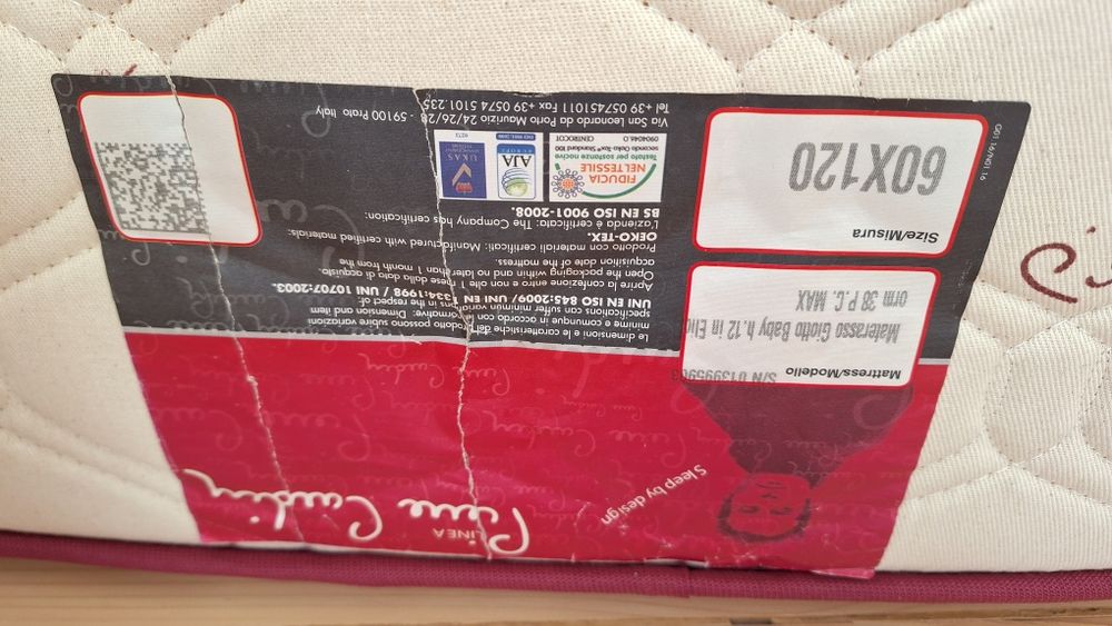 Бебешки матрак Pierre Cardin Paris