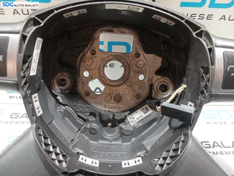 Volan Piele 4 Spite cu Comenzi FARA Airbag Audi A4 B8 2008 - 2015 Cod 8K0419091BG [M3845]