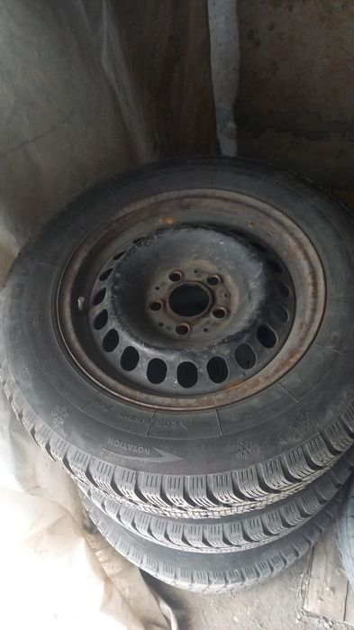 Продам колеса в сборе от мерса р15 зима шипы