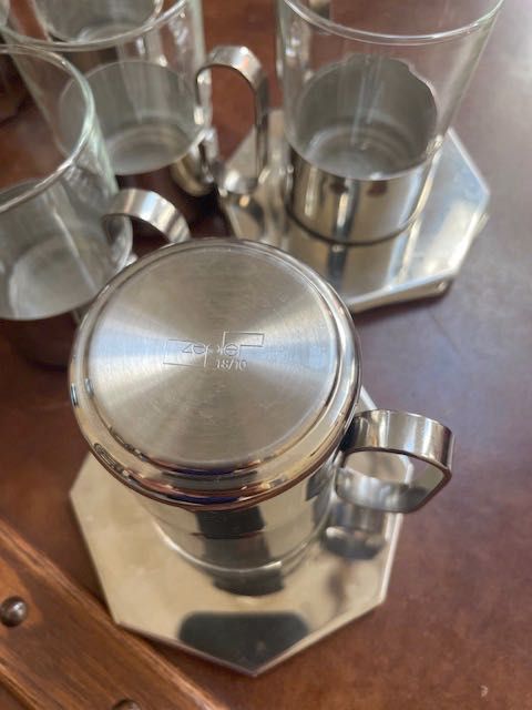 Set 6 cesti cafea / ceai Zepter, farfurii si Espressor