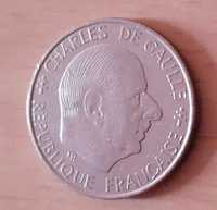 1 Franc Republique Rfancaise-Charles De Gaulle-1958-1988