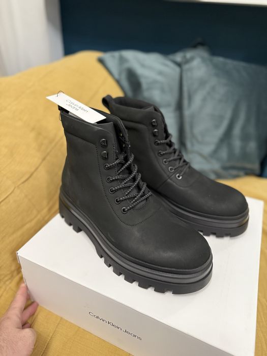 Calvin Klein Jeans Lugged LacedUp Boot bocanci negri marimea 43 noi
