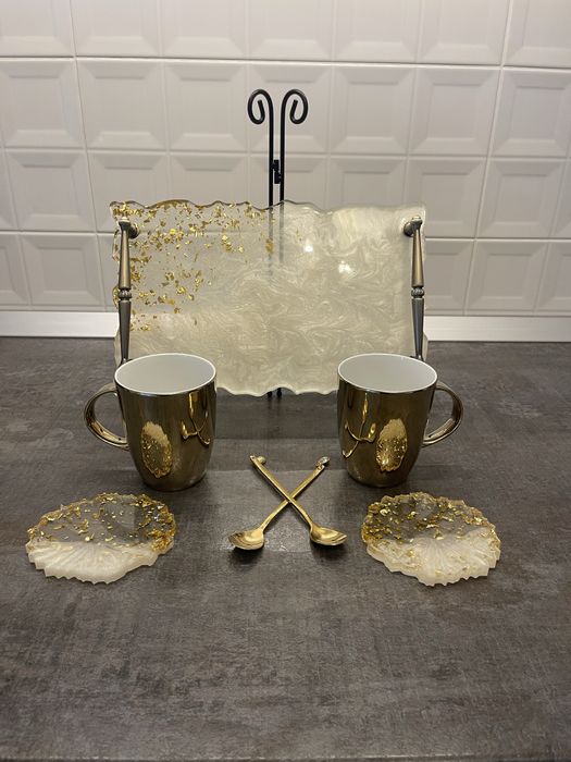 Set Tavă de servire din rășină