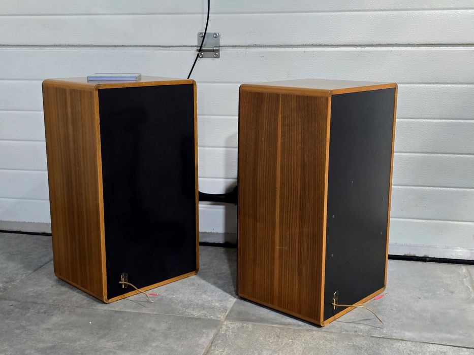 Boxe hifi BRAUN L-830, vintage , 3 cai, compresie, 4 ohm, 70-140w