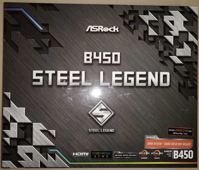 Матертнская плата Asrock Steel Legend B450