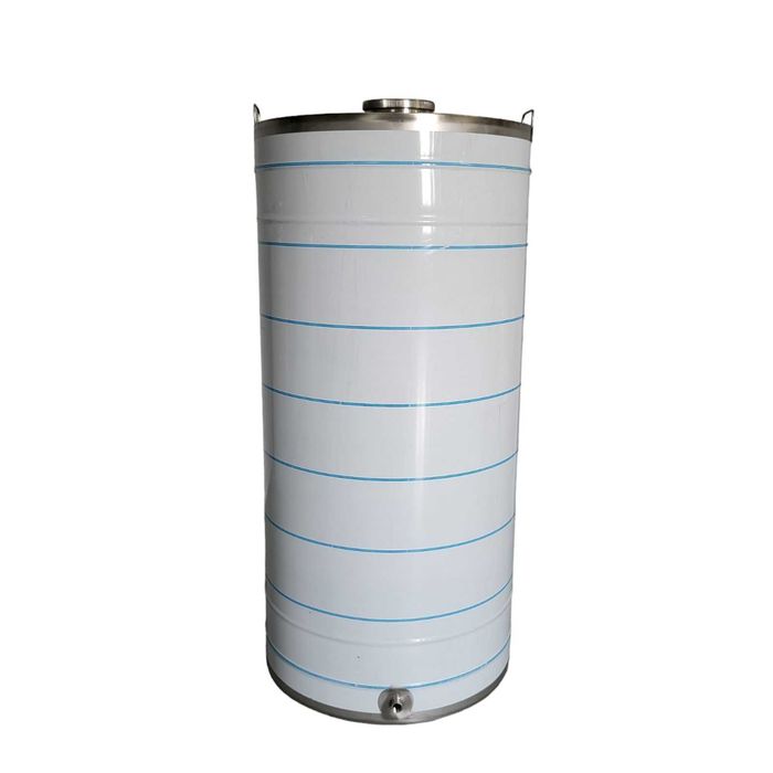 Butoi inox cu capac flotant pneumatic cu canea/robinet 350 litri