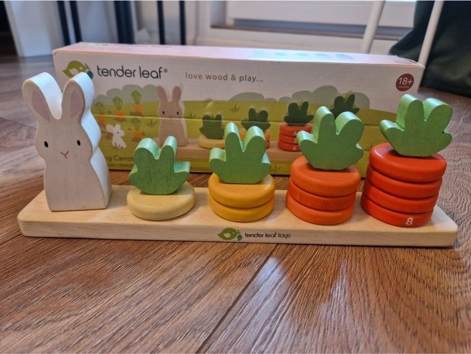 Set de joaca din lemn Tender Leaf Toys - Numaratoarea morcovilor
