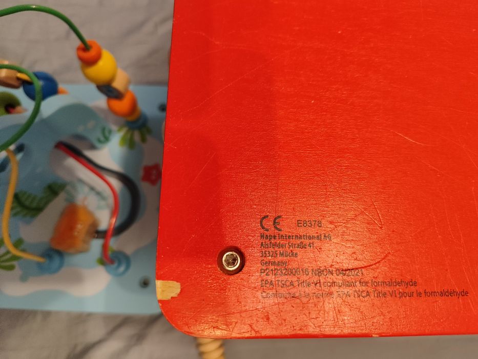 HAPE Монтесори куб - Мултифункционален куб с ксилофон + подарък пъзели