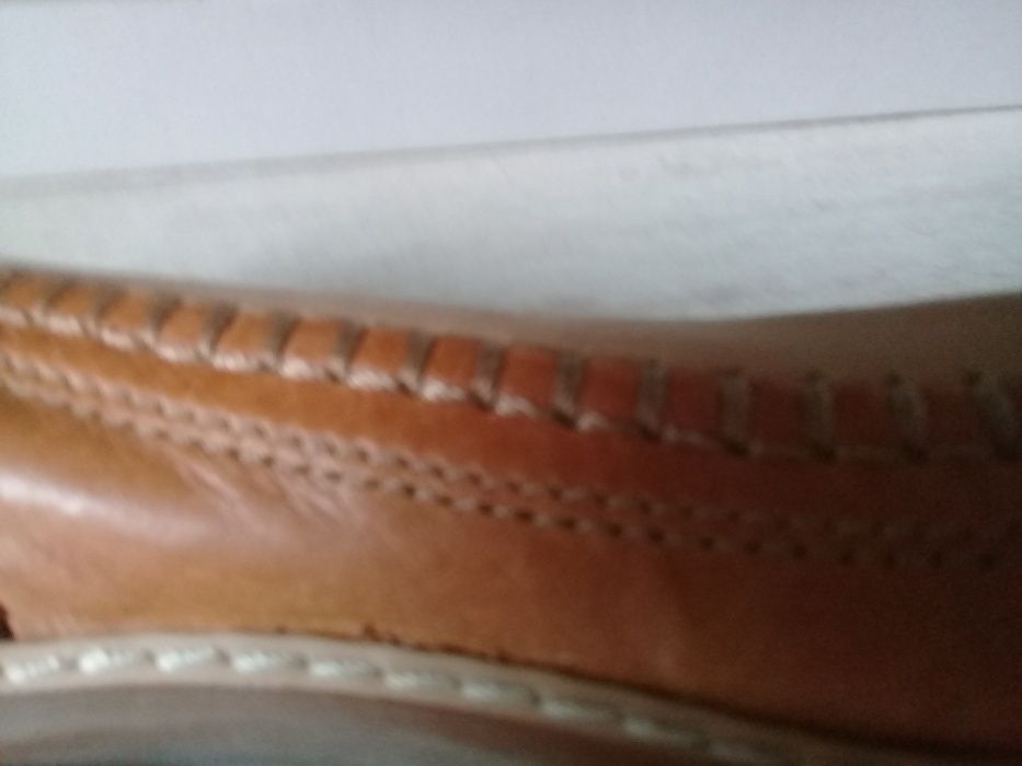 pantofi bej piele 36