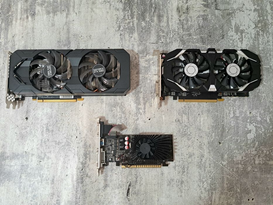 Продам видеокарты GTX1060, GTX1050Ti, GT630