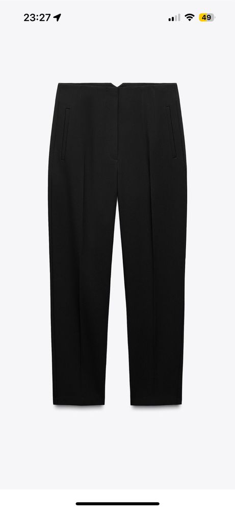Zara черен панталон с етикет