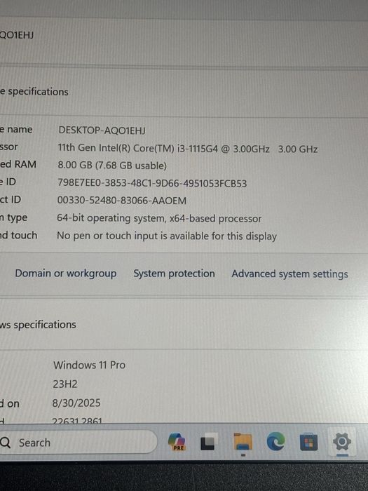 Lenovo L13 gen 2• i3 generatia 11• 8gb • 256gb• 13 inch• bateria 6-7h