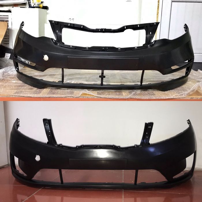 Бампер передний на Киа Рио/Kia Rio рестайлинг и дорестайлинг 10-17