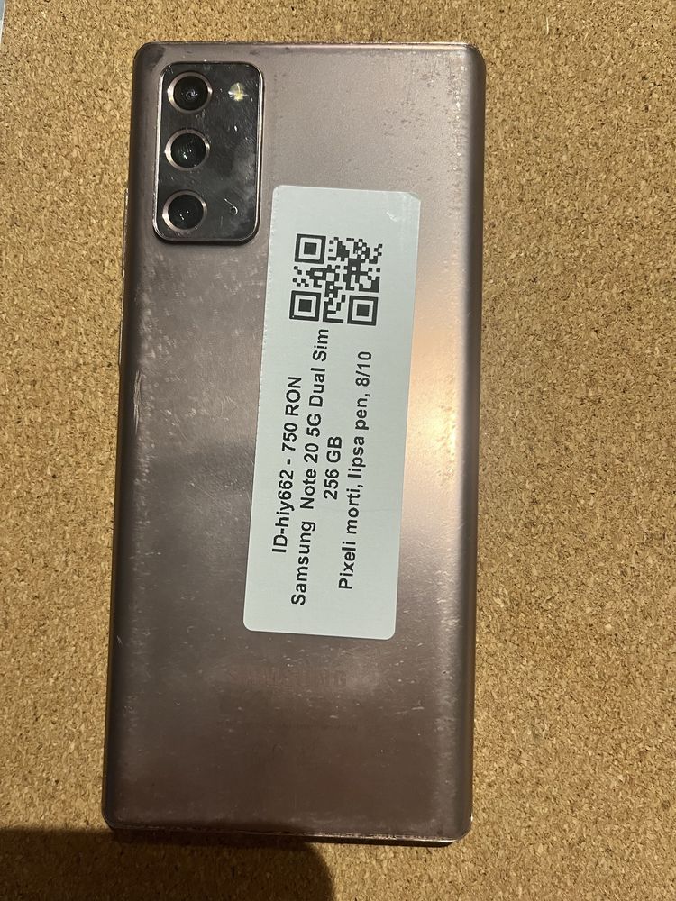 Samsung Note 20 256 Gb ID-hiy662