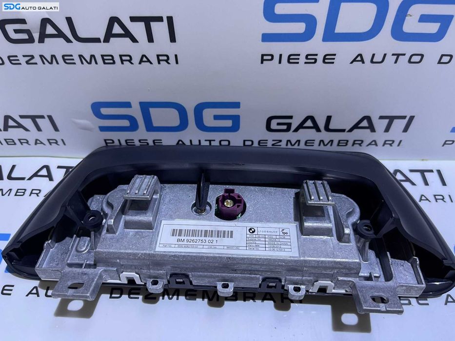Display Ecran Afisaj Navigatie Bord BMW Seria 3 F30 F31 F80 2011 - 2019 Cod 9262753 9262753021 6550926275302