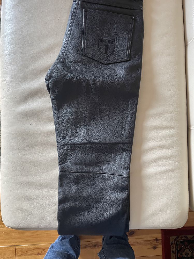 Pantaloni piele  dama moto