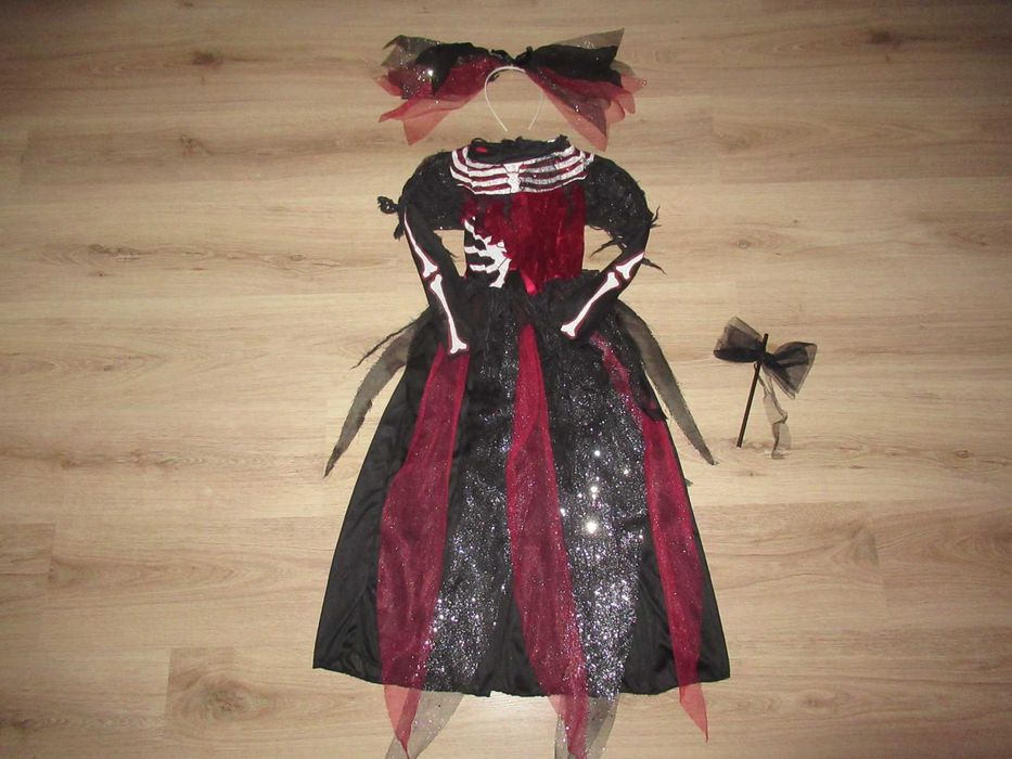 СТРАХОТНА Рокля с аксесоари за ХЕЛОУИН--116 номер