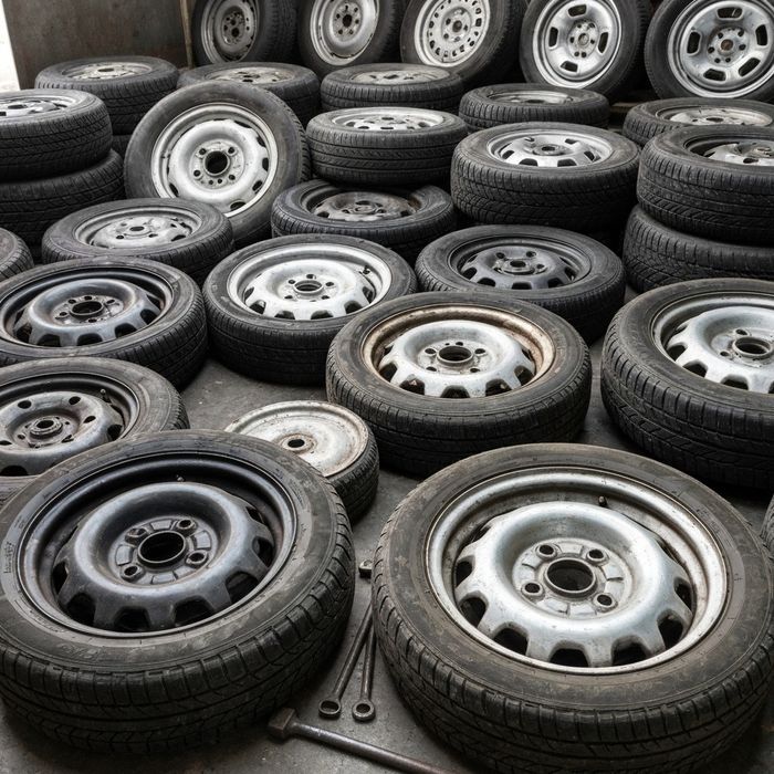 Резервни гуми с джанти и (патерици)