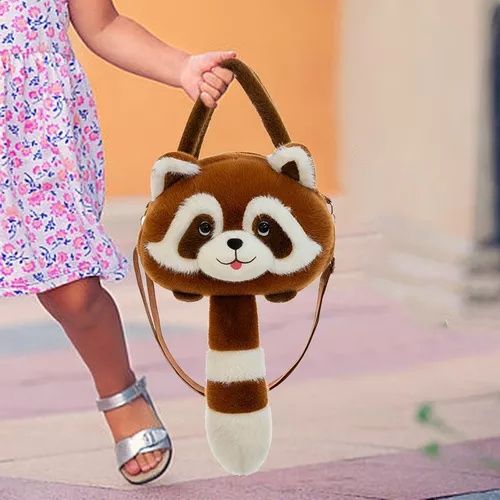 3D Плюшена Раница Чанта Червена Панда, Плюшена Панда Чанта Red Panda