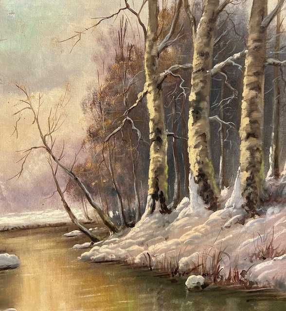 Tablou f VECHI, ulei/pz, semnat Szatmary L. Dimens mari 80x60cm+Ramă