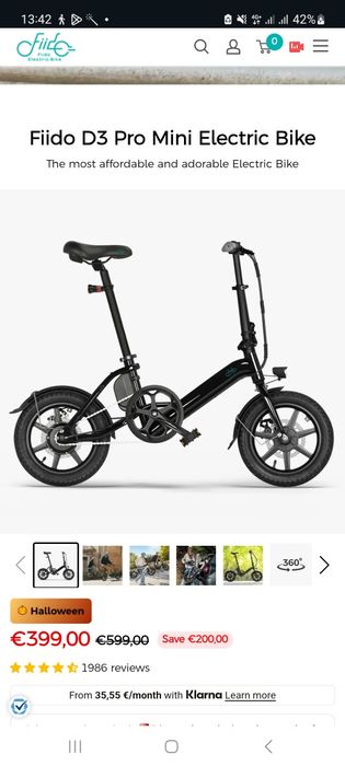 Bicicleta electrica fiido