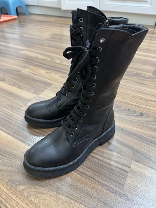 Продам сапоги кожаные, новые