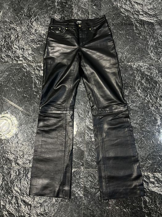 Pantaloni Versace Jeans Coutore Originali Made in Italy Piele Naturala