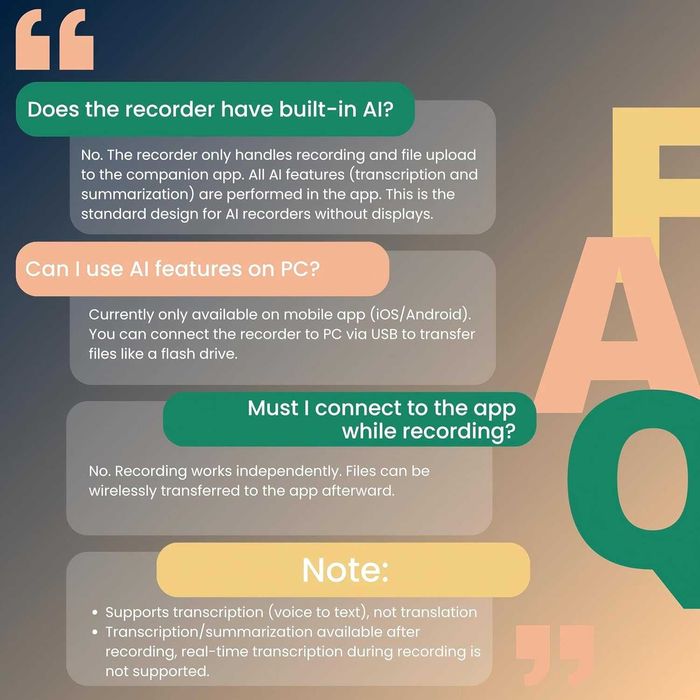 FoCase Note AI гласов рекордер