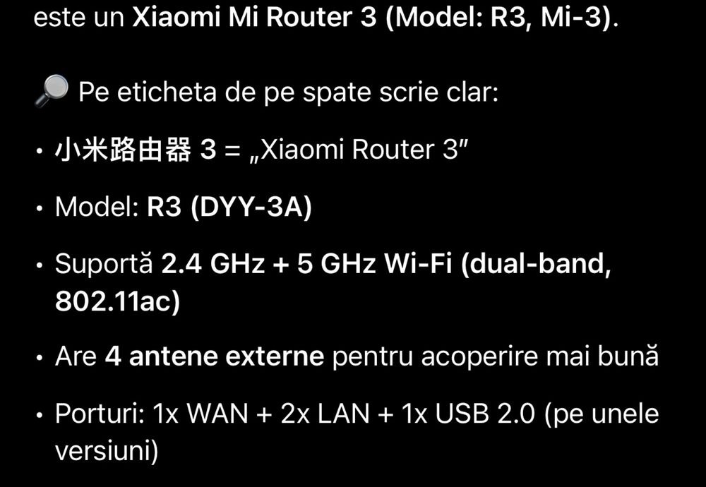 Router xiaomi mi-3