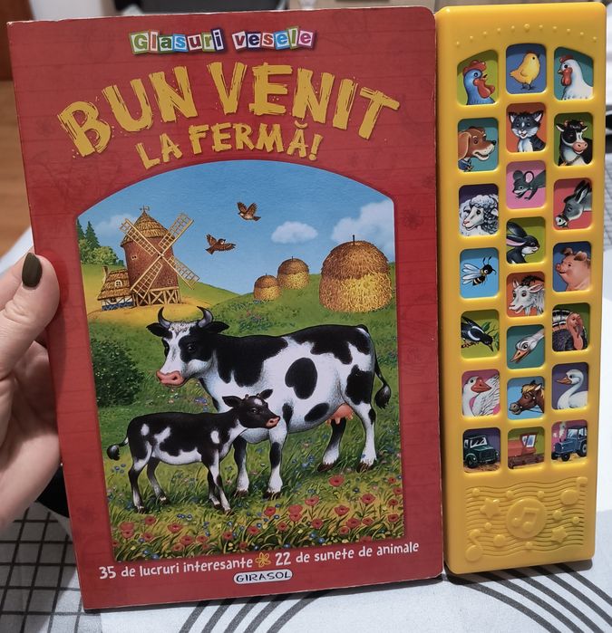 Carte sonora Bun venit la ferma - Glasuri vesele