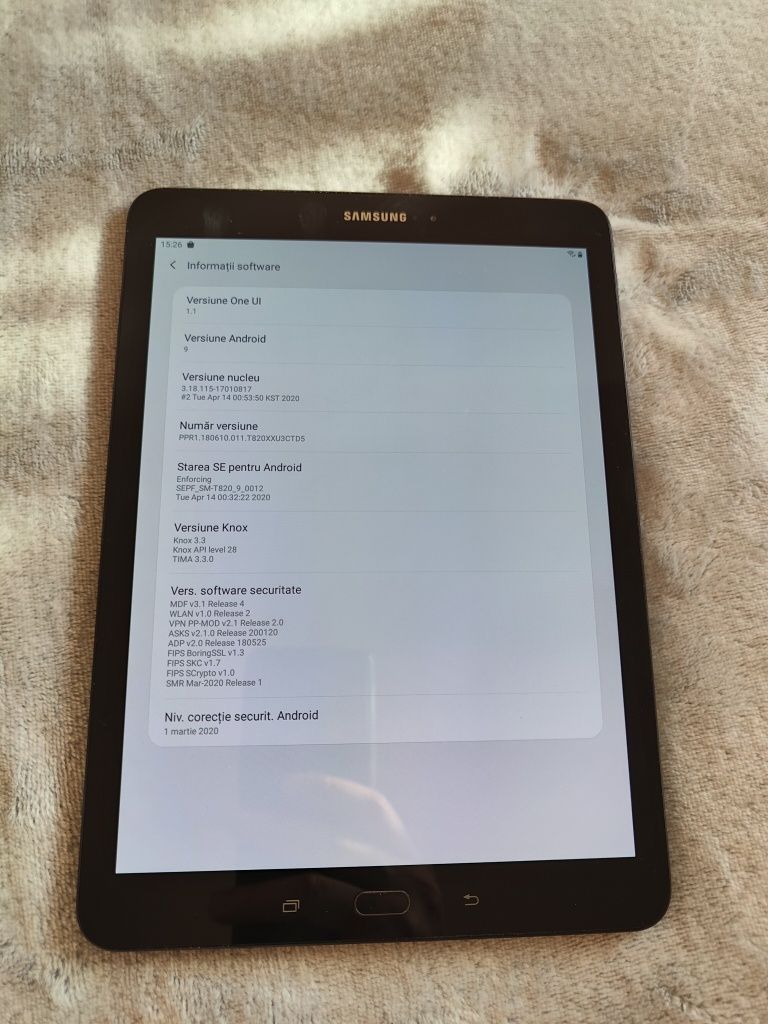 Samsung tab s3 sm t820, 4gb ram, 32gb, wifi