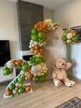 PhotoCorner, Arcada Organica, cu Baloane Teddy Bear, cifra aniversara