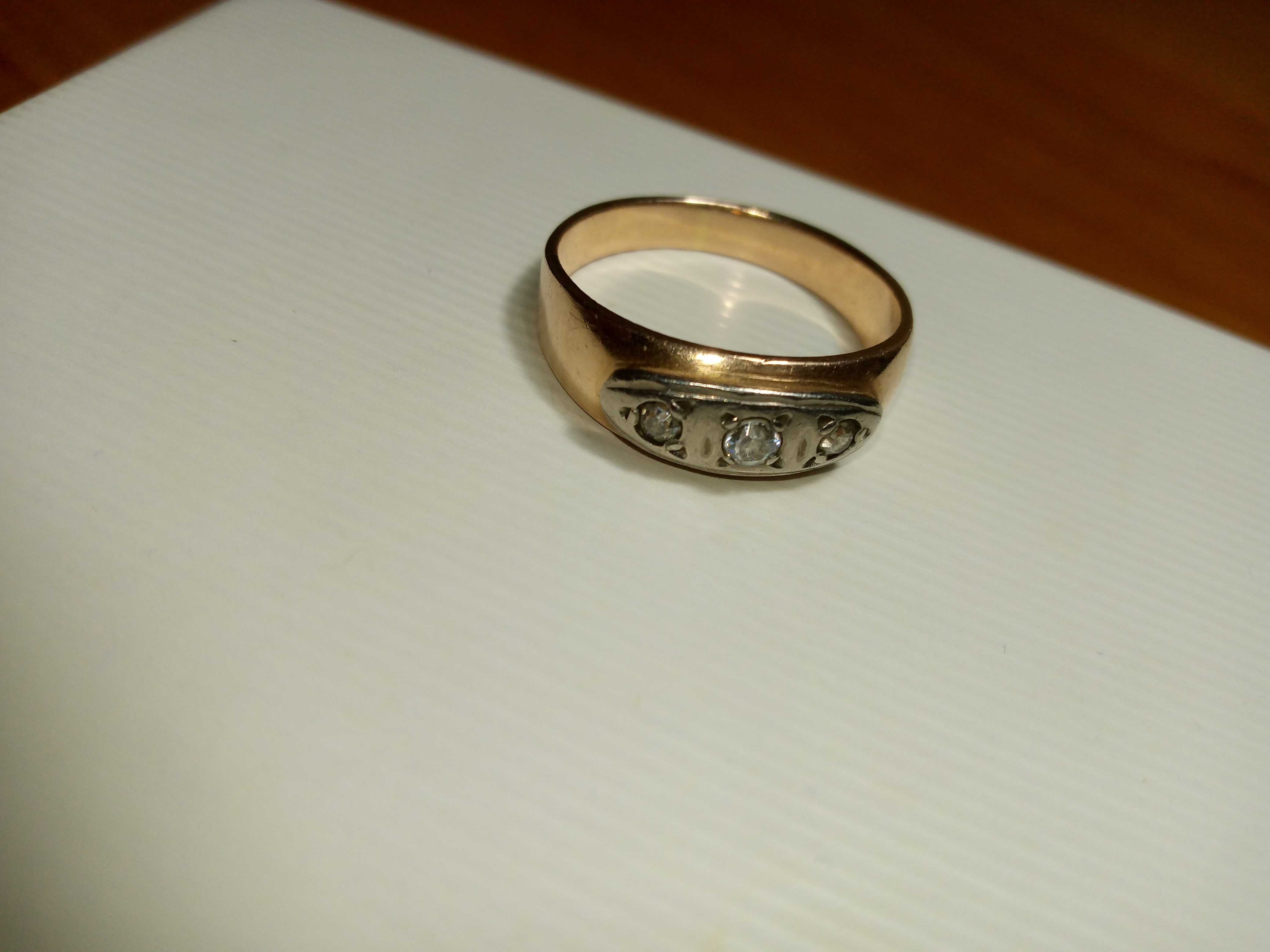 Шикарное советское золото 585 проба кольцо размер 20, масса 5.17гр.