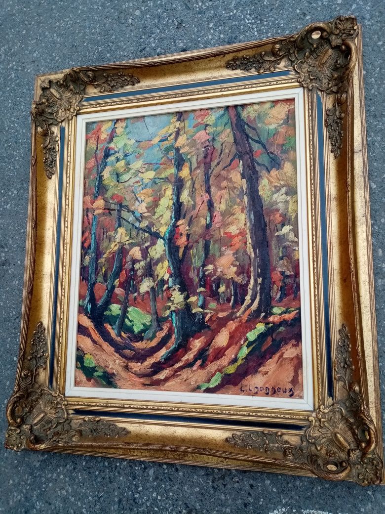 Ulei pe pânză o lucrare semnata foarte veche  de o foarte bună calitat