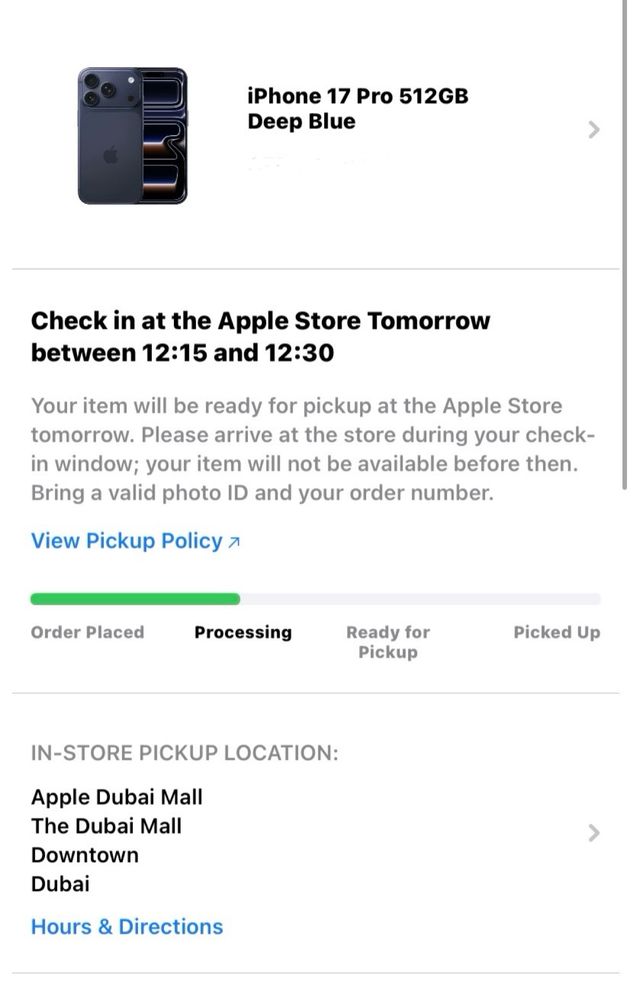 iPhone 17 Pro 512GB – Deep Blue