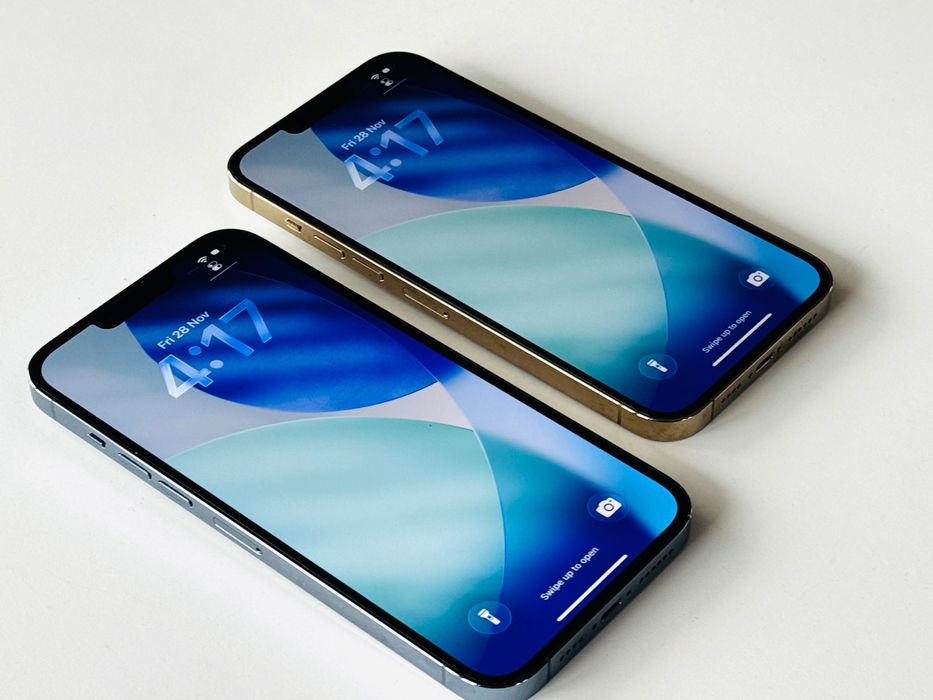 Iphone 13 Pro Max 256GB Blue Gold 100% Батерия! Гаранция 6 месеца