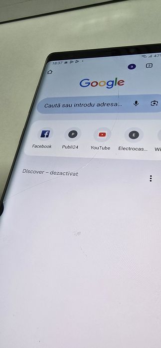Samsung Note9 funcțional o fisura pe ecran