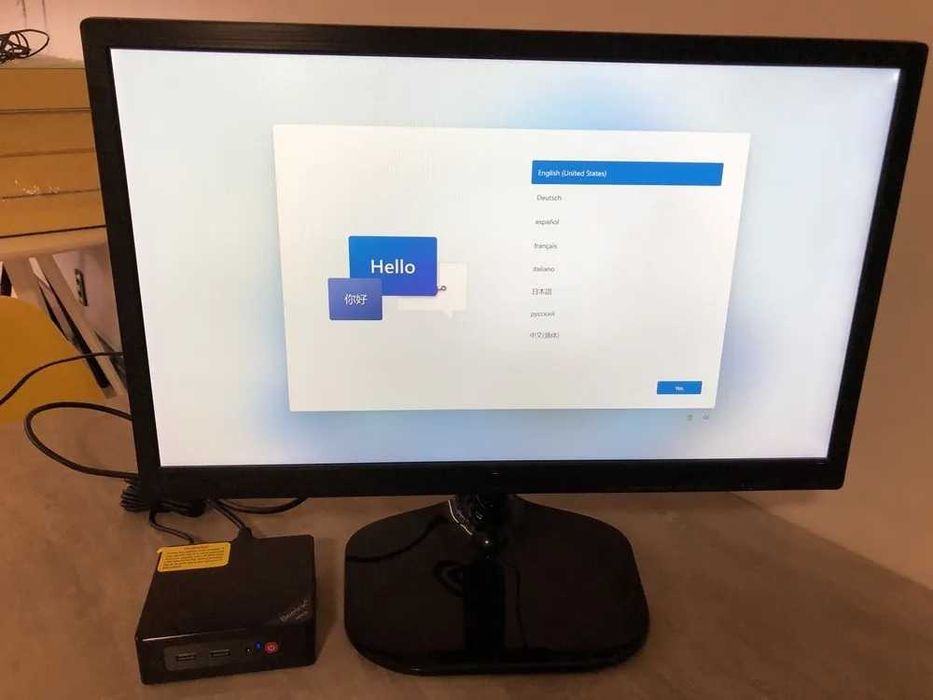 Мини пк Beelink Mini S12 + Монитор Samsung LS22D300